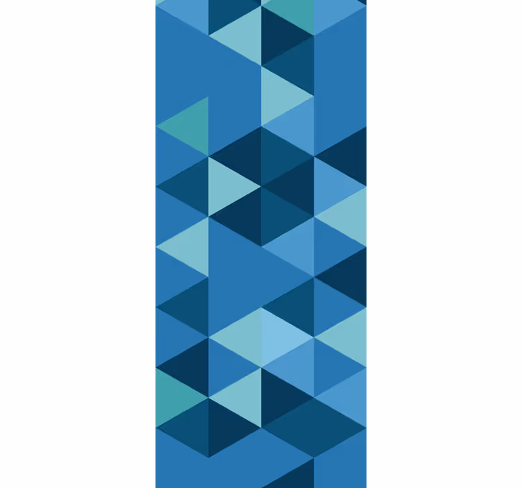 Tapet geometric figuri mici albastre - TenStickers