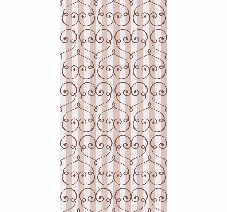 Tapet vertical design de inimă maro - TenStickers