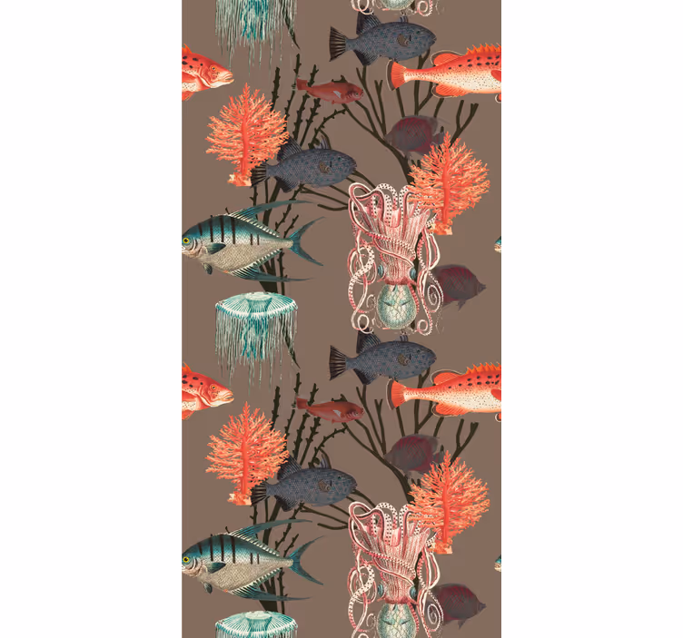 Wallpaper cu peşte viata marina subacvatica - TenStickers