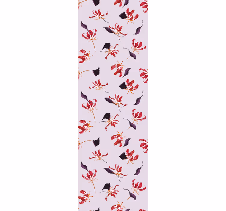Tapet flori model roz romantic - TenStickers