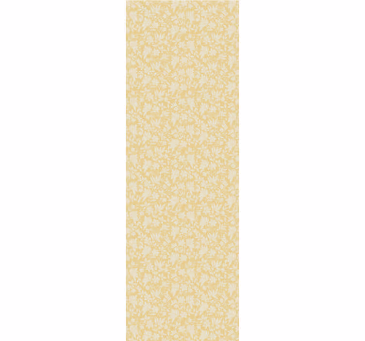 Tapet de frunze motiv galben abstract - TenStickers