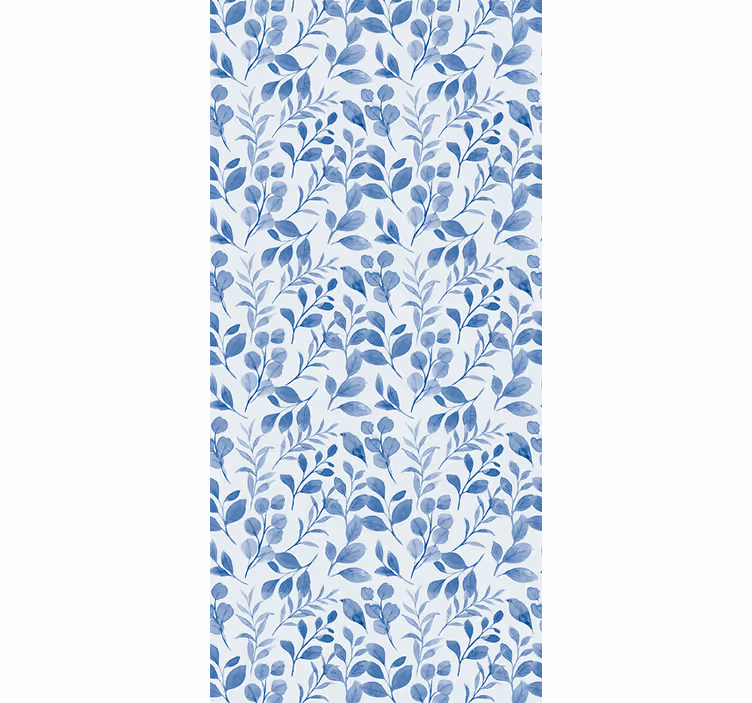 Tapet flori model de ramuri albastre - TenStickers