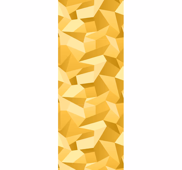 Tapet geometric modele galbene texturate - TenStickers
