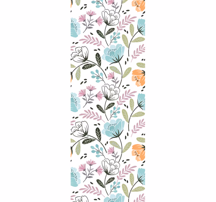 Tapet baie aranjament floral botanic - TenStickers