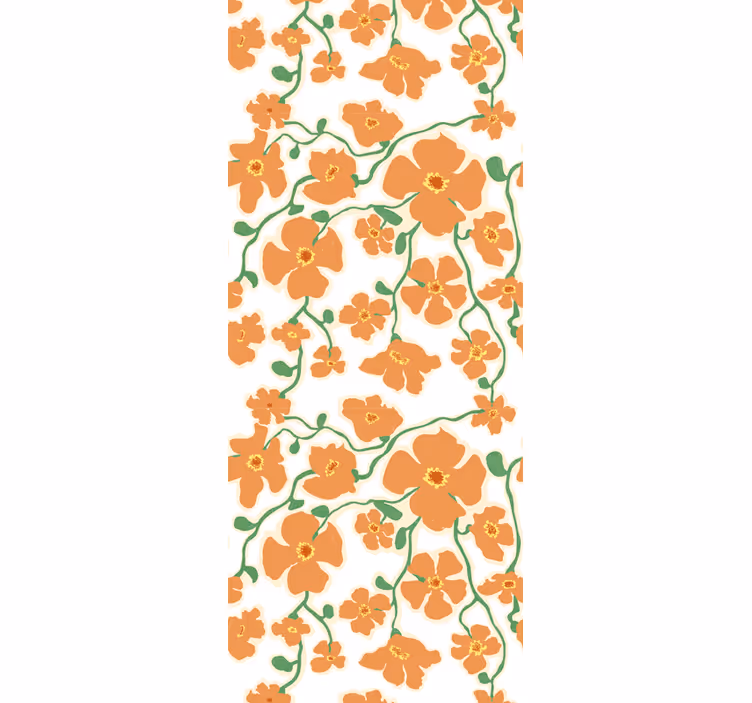 Tapet flori design floral înfloritor - TenStickers