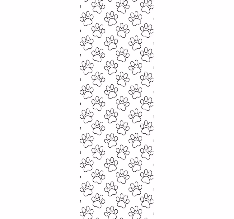 Tapet pisici design cu amprenta labei - TenStickers