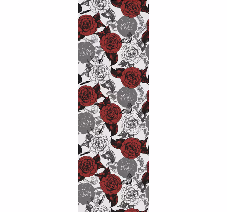 Tapet flori aranjament floral roșu - TenStickers