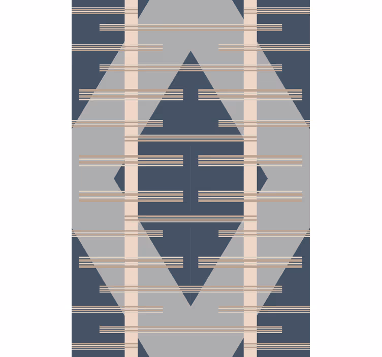 Tapet geometric model romboiat gri - TenStickers