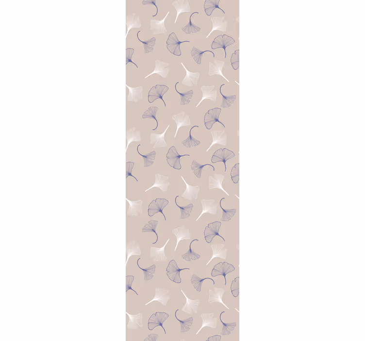 Tapet de frunze delicat ginko pastel - TenStickers