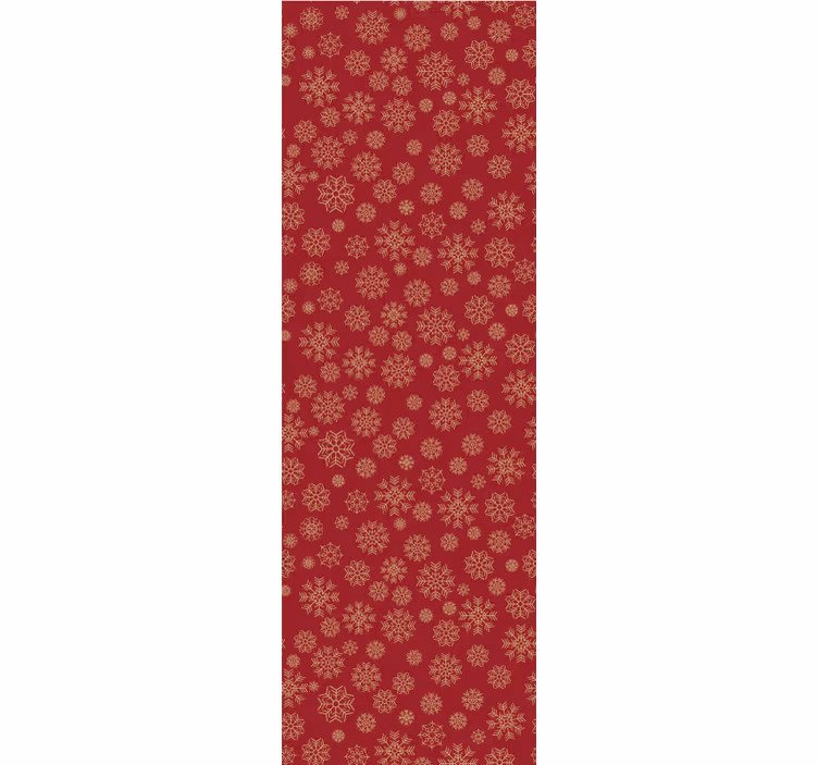 Crăciun tapet design floral înghețat - TenStickers