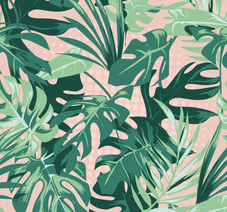 Tapet junglă design de plante tropicale - TenStickers