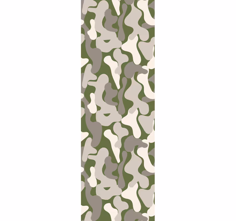 Tapet geometric forme curbate ale naturii - TenStickers