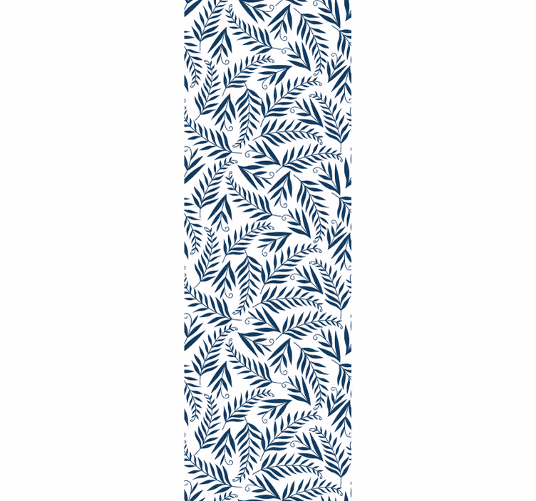 Tapet de frunze motiv botanic gri - TenStickers