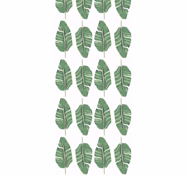Tapet de frunze eleganță verde frunzoasă - TenStickers