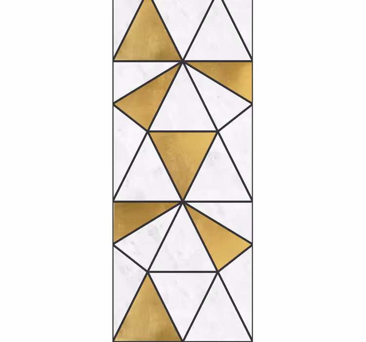 Triunghiuri tapet fațete geometrice de marmură - TenStickers