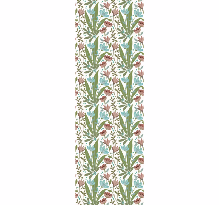 Tapet flori aranjament floral cu frunze - TenStickers