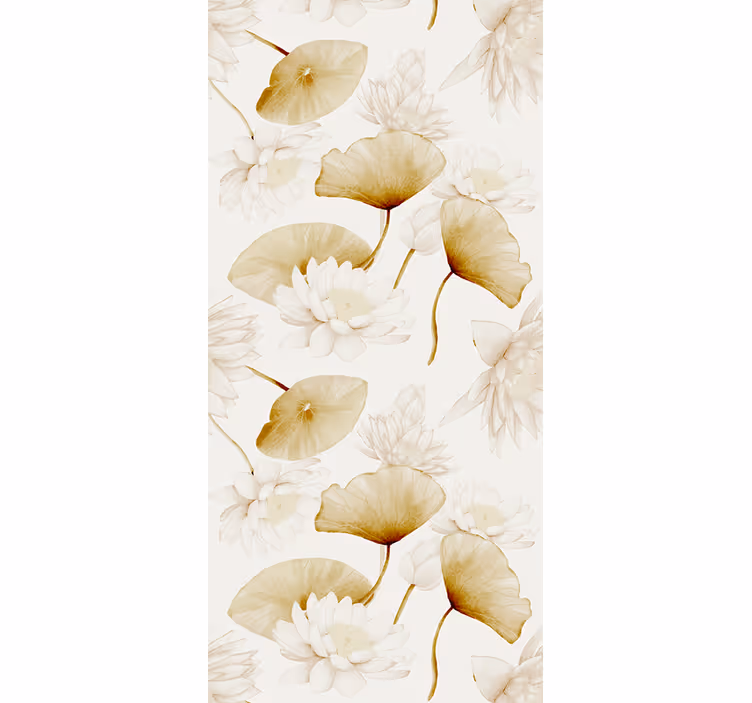 Tapet flori design botanic înflorit - TenStickers