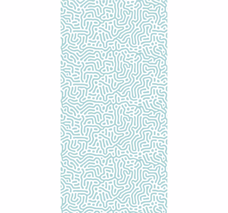 Tapet geometric artă în linie ondulată - TenStickers