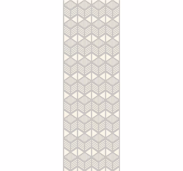 Tapet geometric grilă chevron neutru - TenStickers