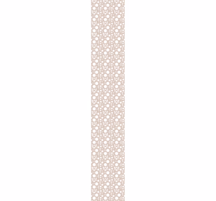 Tapet flori display alb floral - TenStickers