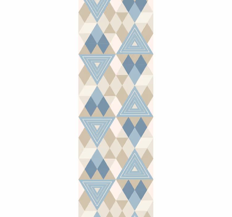 Tapet geometric triunghiuri și diamante - TenStickers