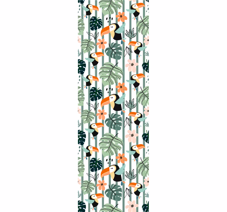 Tapet de animale tema tucanului tropical - TenStickers