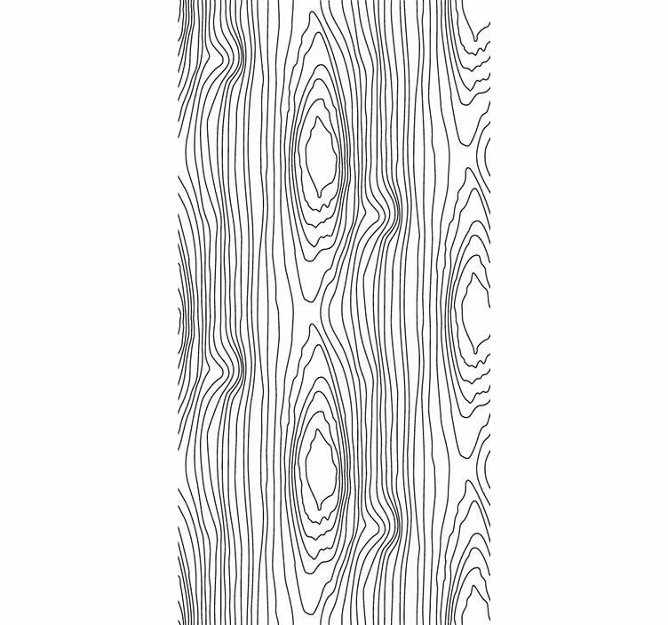 Tapet lemn inele de arbori liniare - TenStickers