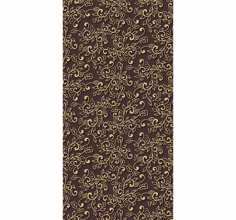 Tapet camera de zi vârtejuri florale elegante - TenStickers