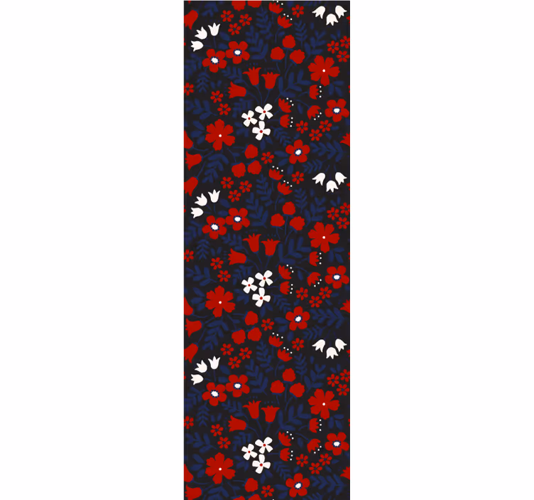 Tapet flori înflorire florală vibrantă - TenStickers