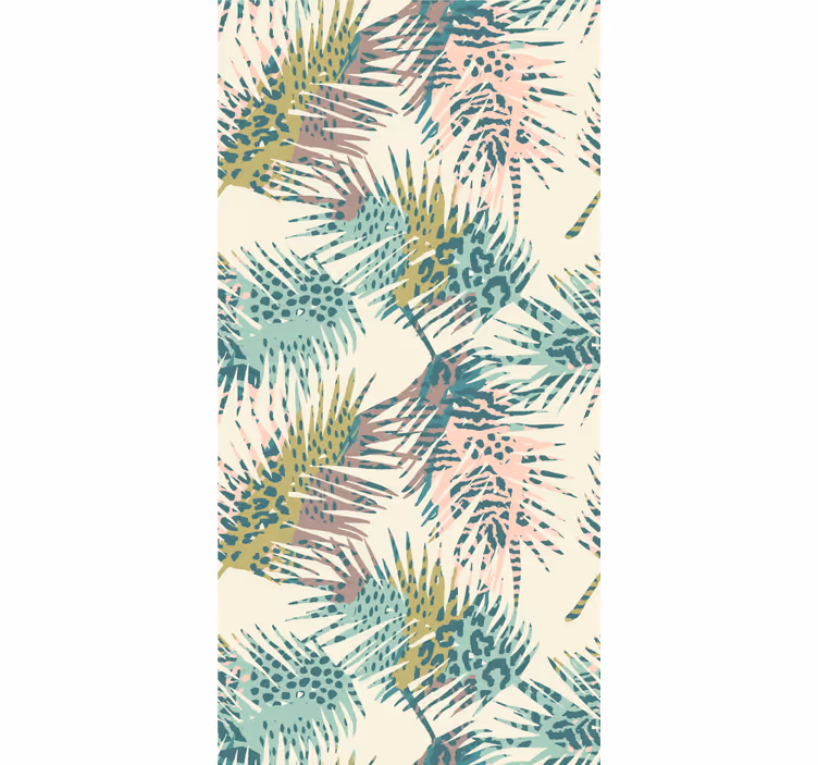 Tapet de frunze scena cu frunziș tropical - TenStickers