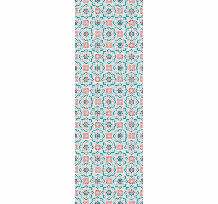 Tapet floral floare și stea - TenStickers