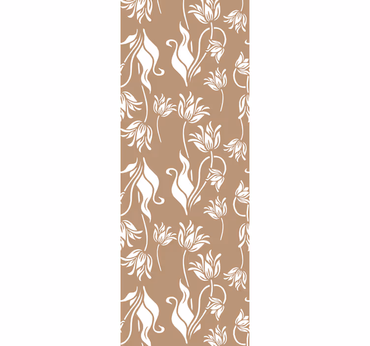 Tapet floral display bej elegant - TenStickers