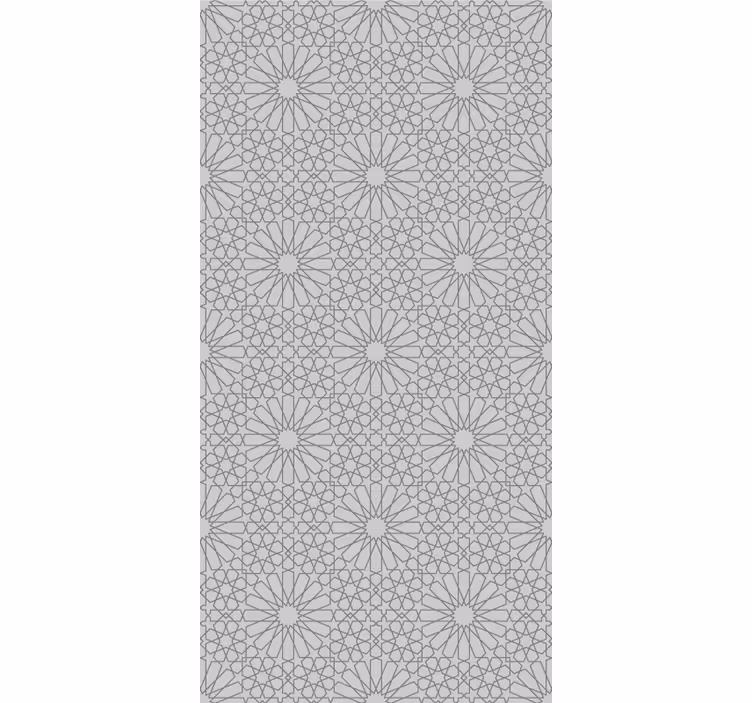 Tapet floral imprimeu gri șic - TenStickers