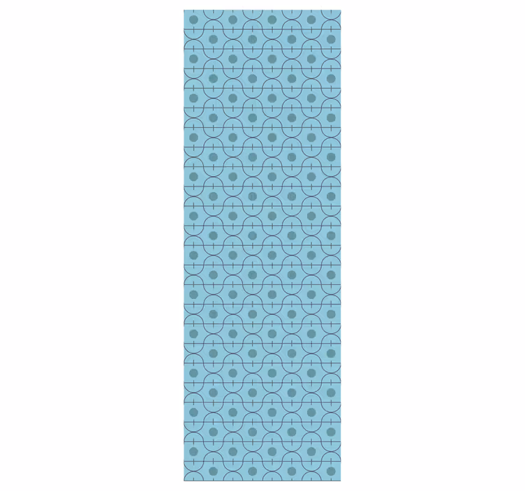 Tapet albastru forme geometrice albastre - TenStickers