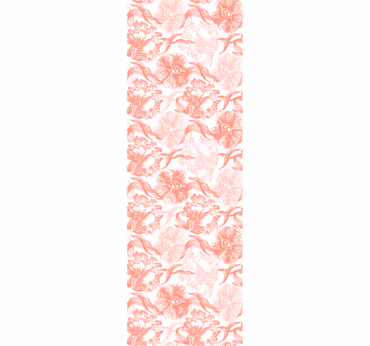 Tapet floral suprapunere moale de înflorire - TenStickers