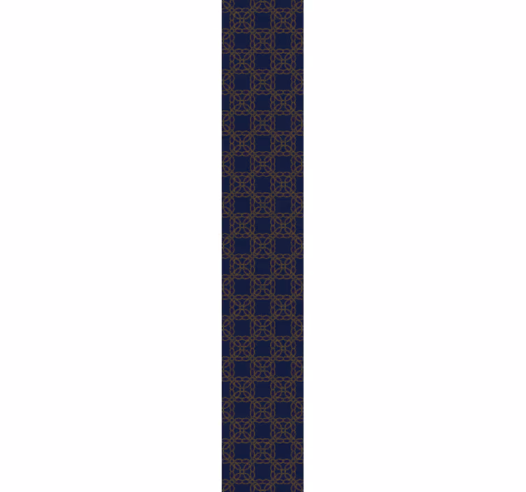 Tapet ornamental eleganță geometrică bleumarin - TenStickers