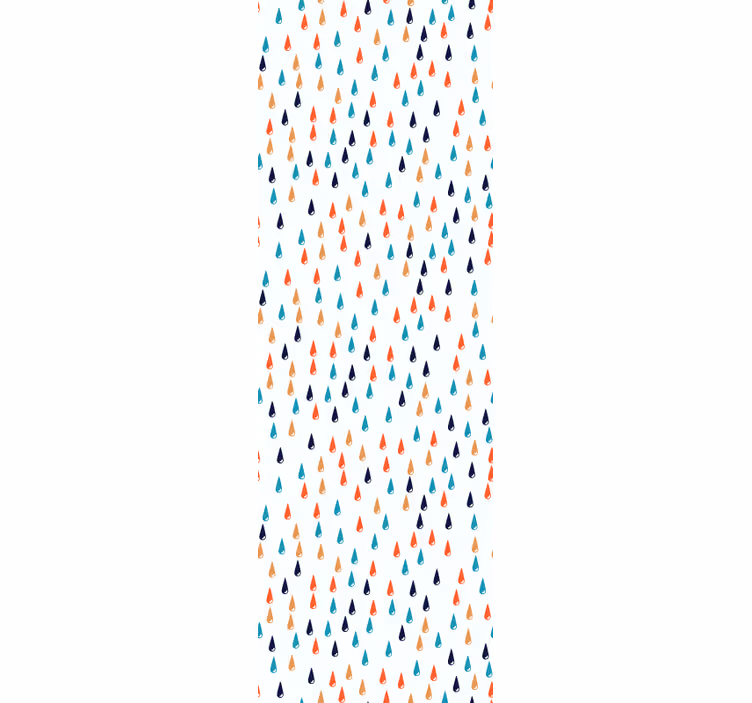 Tapet copii picături de ploaie colorate - TenStickers