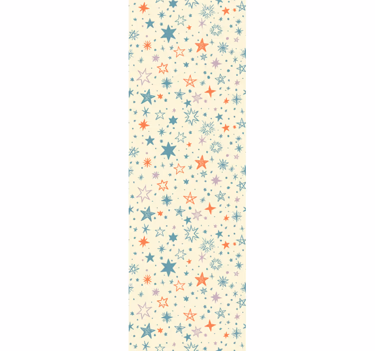 Tapet de pepinieră decoratiuni cu stele colorate - TenStickers