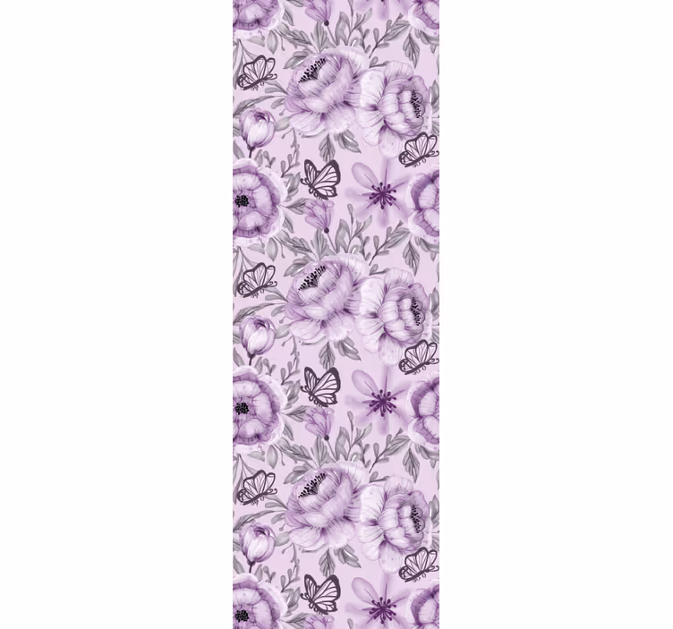 Tapet flori aranjament floral fluturi - TenStickers