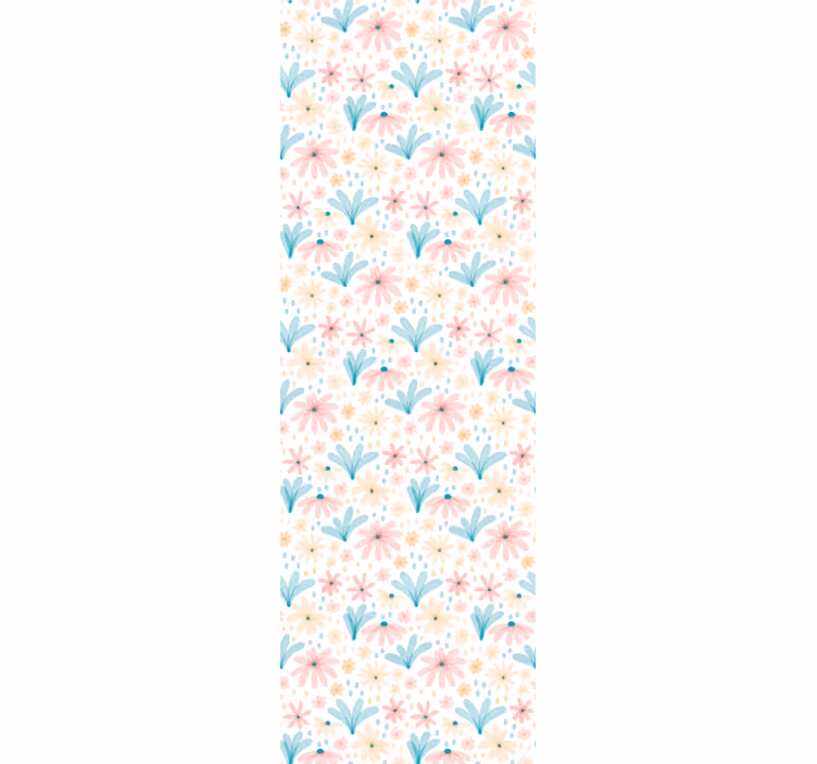 Tapet flori vibrații de grădină florală - TenStickers