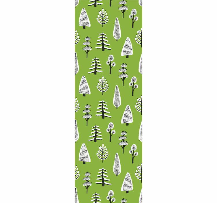 Tapet natura aranjament arbore verde - TenStickers