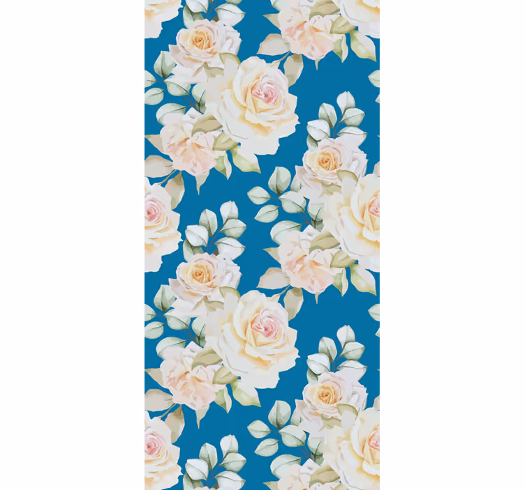 Tapet floral trandafiri florali eleganti - TenStickers