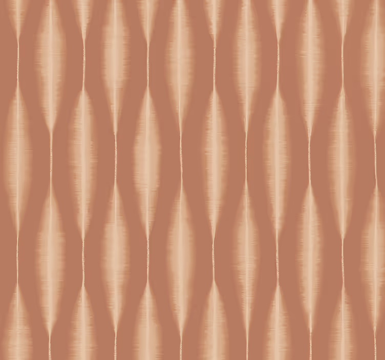 Geometric tapet ikat kasuri mocha mousse - TenStickers