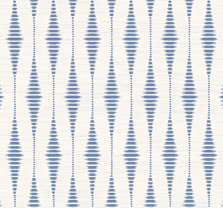 Geometric tapet rabaul ikat albastru si bej - TenStickers