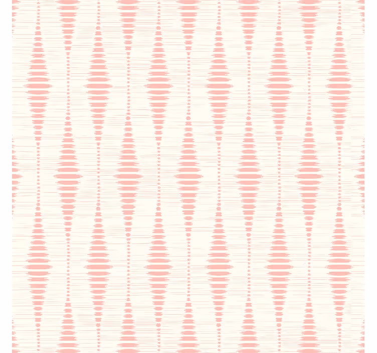 Geometric tapet rabaul ikat roz pastel - TenStickers