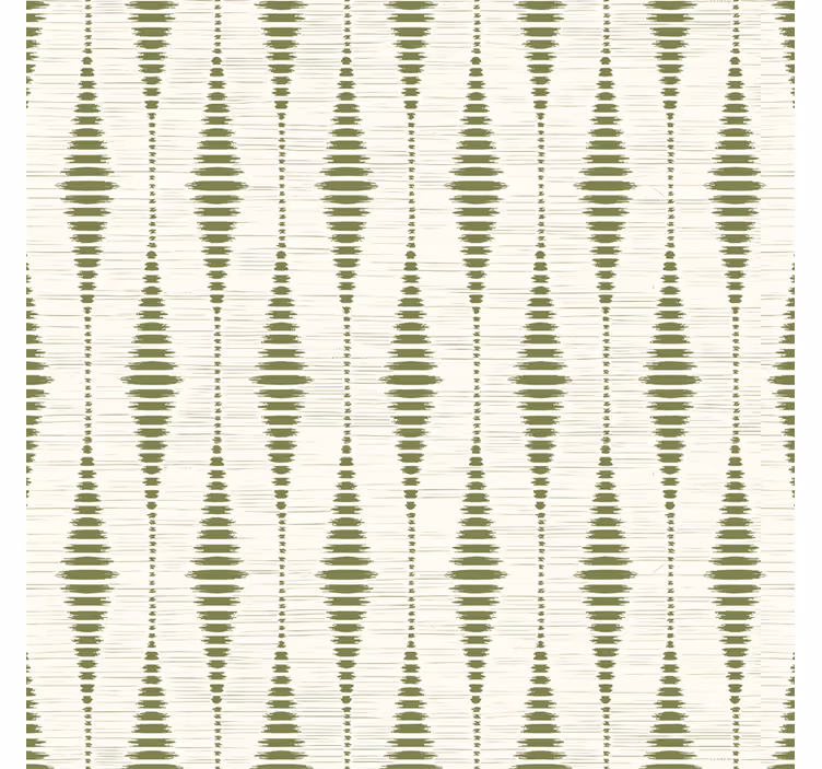 Geometric tapet ikat rabaul verde mușchi - TenStickers