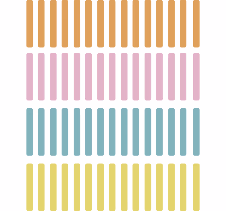 Tapet geometric cu bețe colorate de confetti - TenStickers