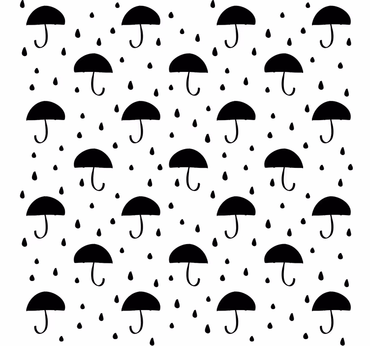 Tapet geometric confetti cu picături de ploaie - TenStickers