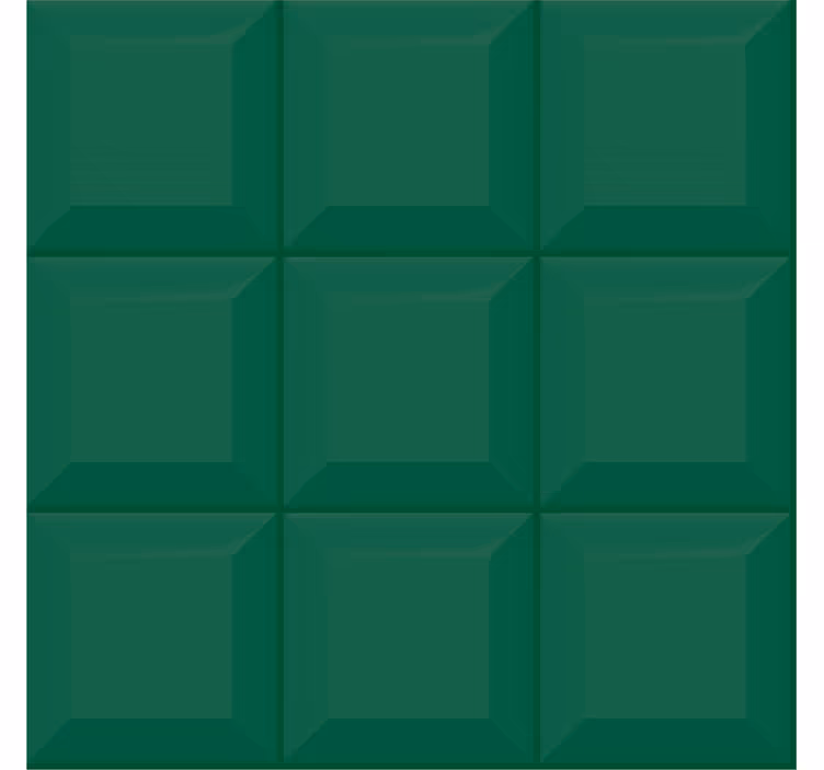 Tapet geometric pătrate verzi 3d - TenStickers