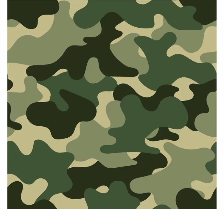 Tapet natura imprimeu camuflaj - TenStickers